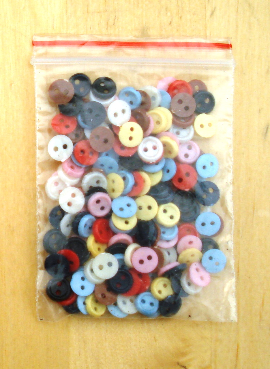 SACHET DE MINI BOUTONS 4 mm de diamtre
